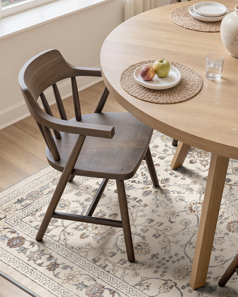 Aster Collection | Washable Area Rug with Non-Slip Backing | Cozy Living Room Comfort