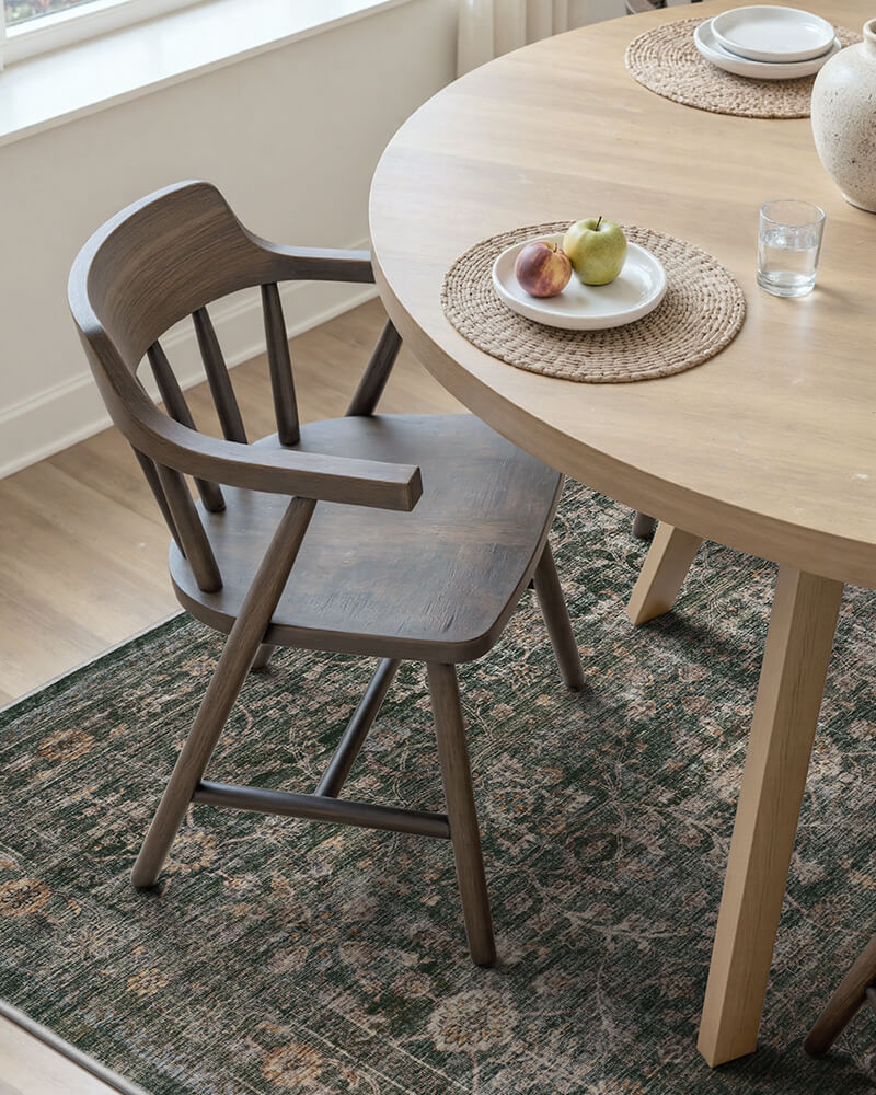 Aster | Washable Area Rug with Non-Slip Backing | Eco-Friendly Comfort for Living Room