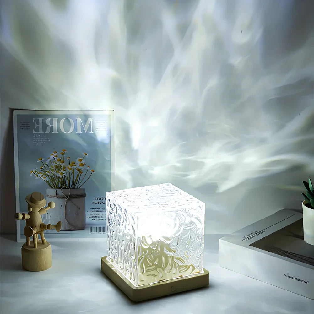 Aurora Northern Lights Cube LED Table Lamp