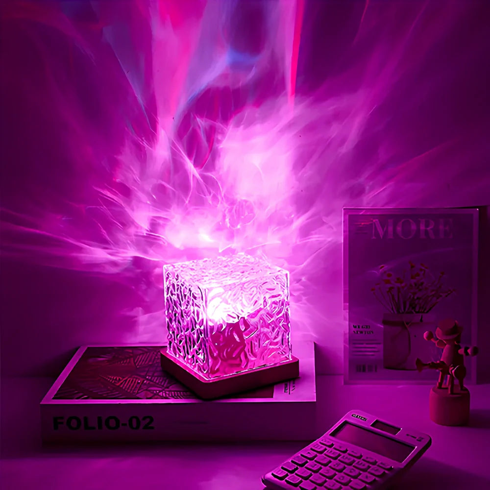 Aurora Northern Lights Cube LED Table Lamp