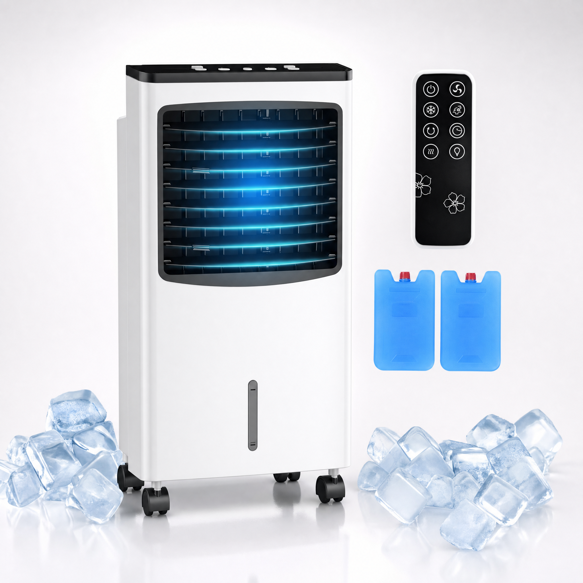 3-in-1 Evaporative Cooler, Humidifier & Remote, Portable