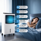 3-in-1 Evaporative Cooler, Humidifier & Remote, Portable