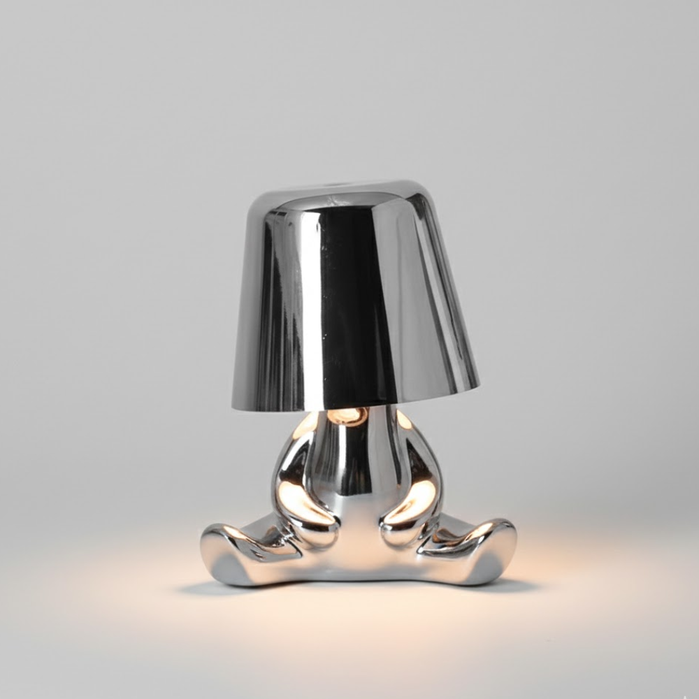 Modern Gold Figure Table Lamp Rechargeable LED Light