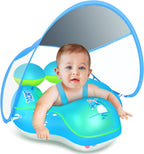 Baby Swim Float Canopy | UPF50+ Sun Protection with Safety Features | Fun and Secure Water Experience for Infants