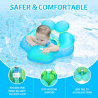Baby Swim Float Canopy | UPF50+ Sun Protection with Safety Features | Fun and Secure Water Experience for Infants
