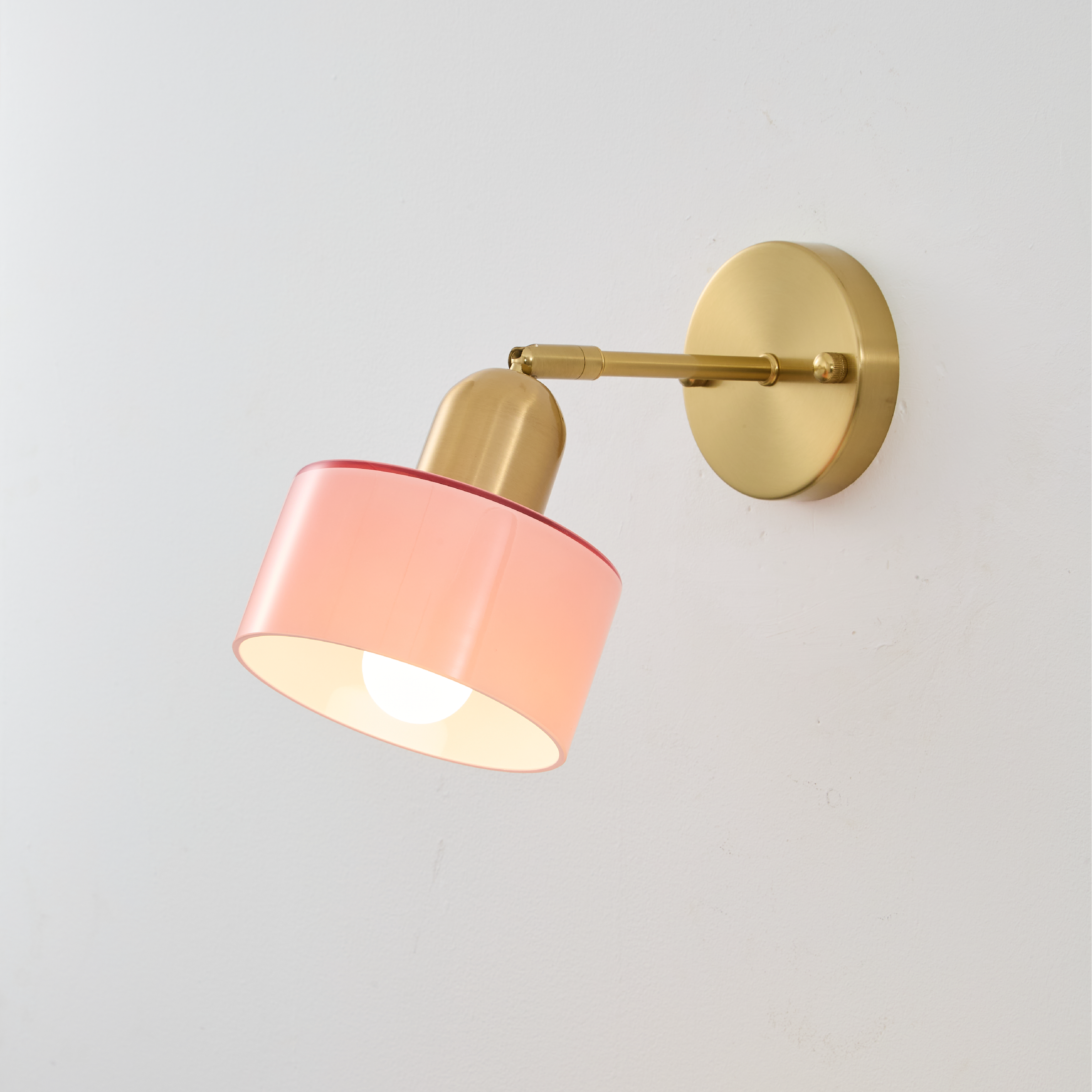 Bauhaus Collection | Colored Glass Wall Sconce Lighting with Minimalist Design | Contemporary Wall Lamp for Warm Ambiance