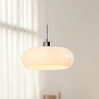 Bauhaus Collection | Glass Pendant Light with Geometric Design | Adjustable Height for Modern Kitchen Lighting