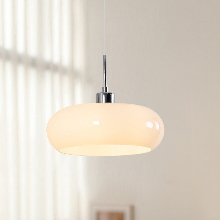 Bauhaus Collection | Glass Pendant Light with Geometric Design | Adjustable Height for Modern Kitchen Lighting