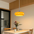 Bauhaus Collection | Glass Pendant Light with Geometric Design | Adjustable Height for Modern Kitchen Lighting