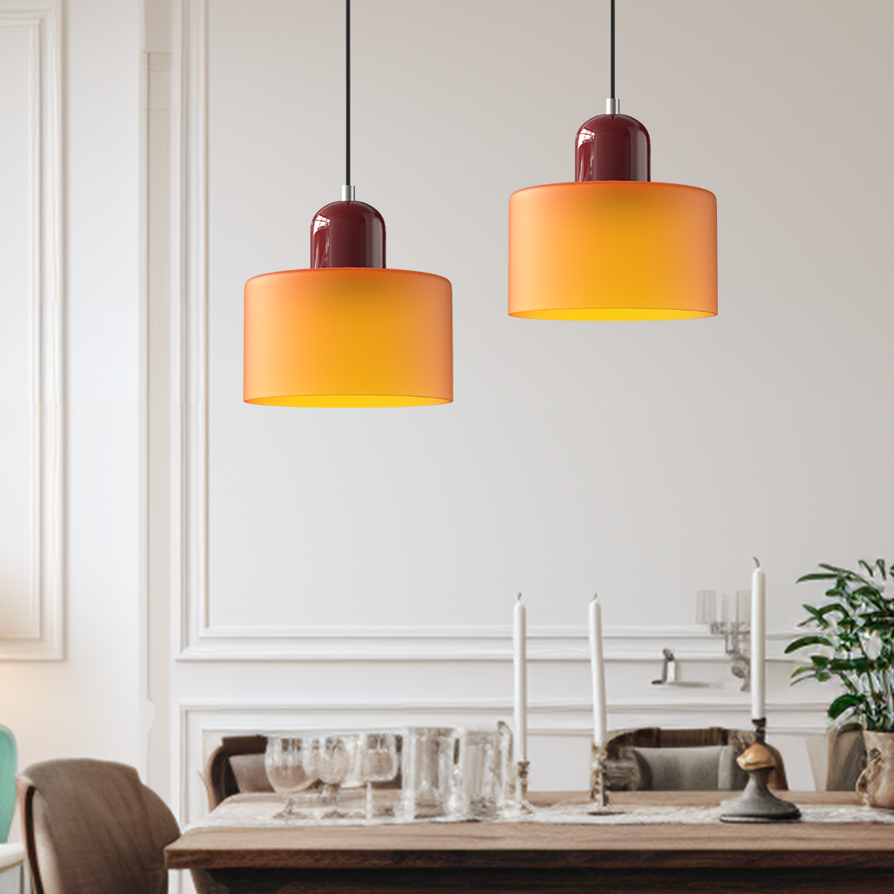 Bauhaus Collection | Pendant Lighting with Geometric Design | Elegant Hanging Lights for Modern Kitchen Island
