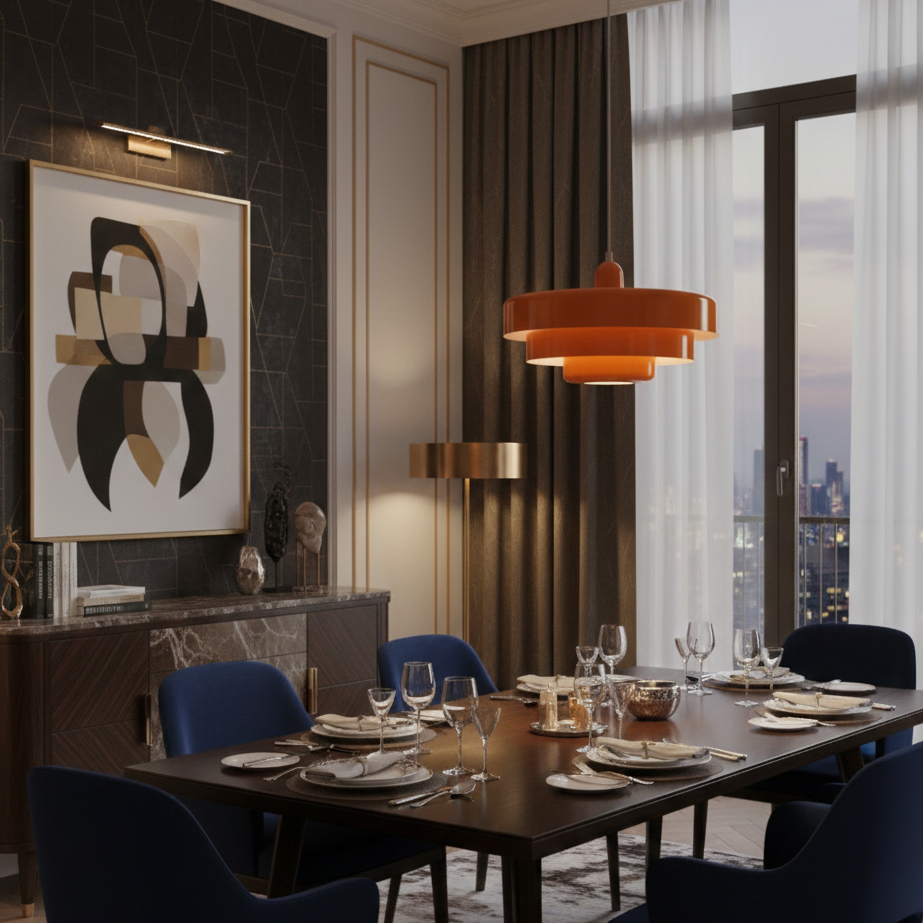 Bauhaus | Pendant Light with Vibrant Colors & Dimmable Feature | Modern Kitchen Pendant Lighting for Stylish Interiors