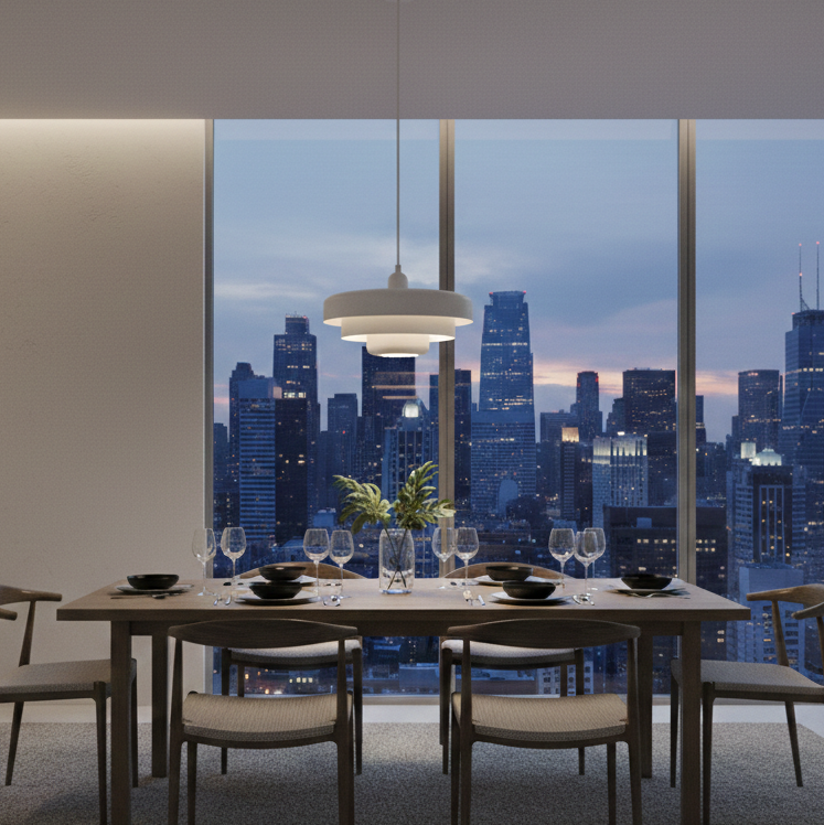 Bauhaus | Pendant Light with Vibrant Colors & Dimmable Feature | Modern Kitchen Pendant Lighting for Stylish Interiors