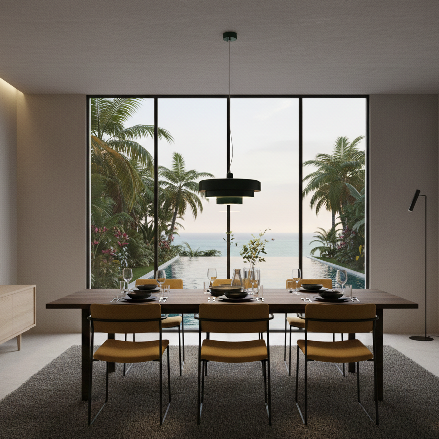 Bauhaus | Pendant Light with Vibrant Colors & Dimmable Feature | Modern Kitchen Pendant Lighting for Stylish Interiors
