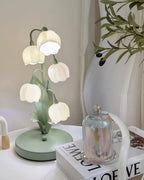 Bell Orchid Table Lamp Modern Floral Accent Light