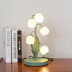 Bell Orchid Table Lamp Modern Floral Accent Light