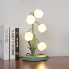 Bell Orchid Table Lamp Modern Floral Accent Light