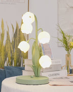 Bell Orchid Table Lamp Modern Floral Accent Light