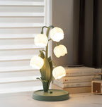 Bell Orchid Table Lamp Modern Floral Accent Light