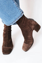 Beth Collection | Elegant Block Heel Boots with Modern Square Toe | Stylish Footwear for All-Day Comfort