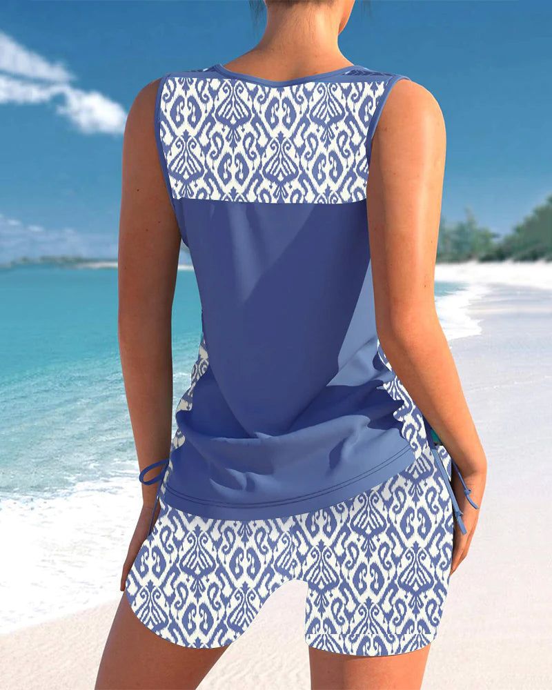 Blanche | Plus Size Tankini Swimwear with Tummy Smoothing Design | Stylish Swimwear for Confident Summer Days
