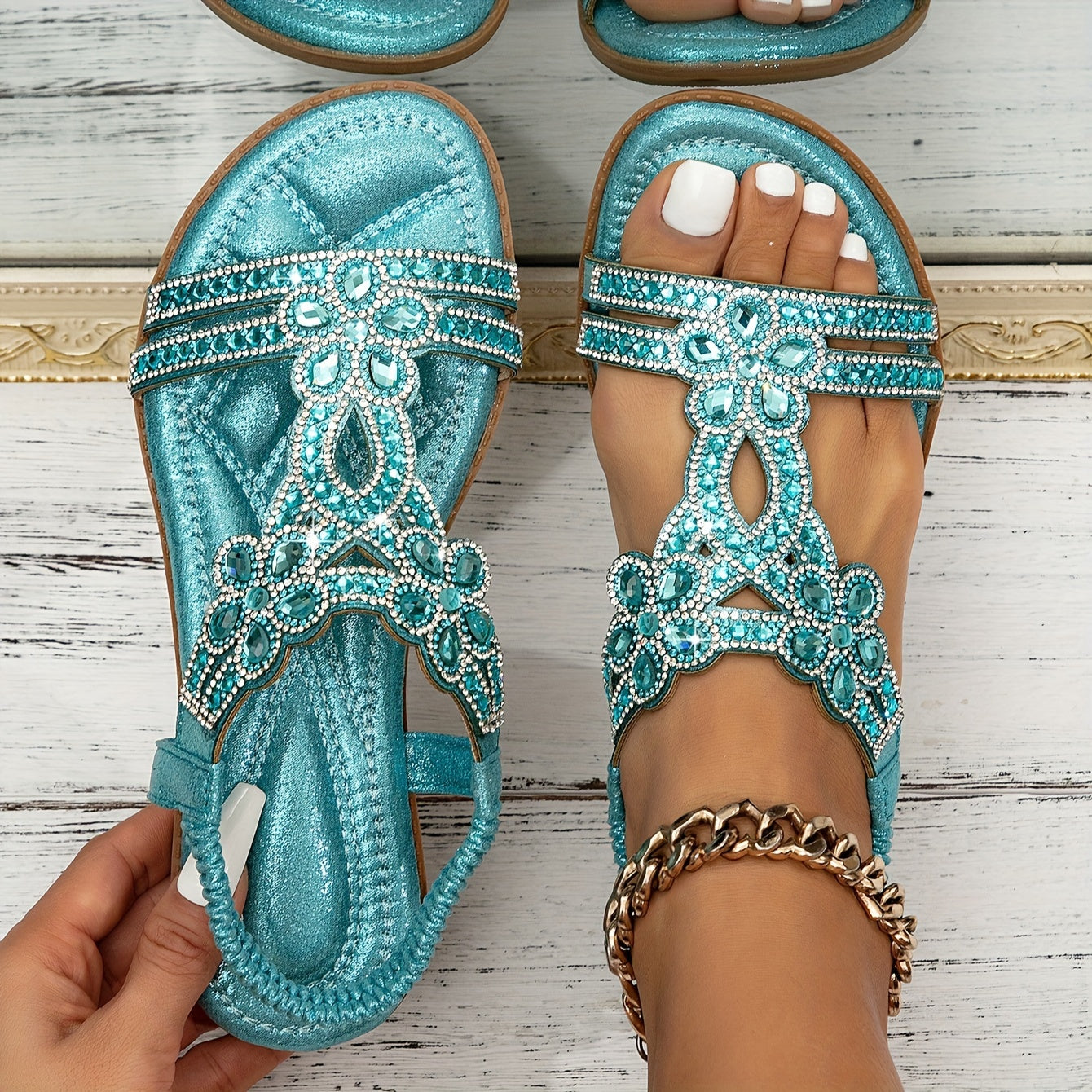 Boho Women's Sandals with Cushioned Footbed | Stylish Comfort for Everyday Wear
