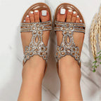 Boho Women's Sandals with Cushioned Footbed | Stylish Comfort for Everyday Wear