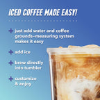 BrewMaster | Cold Brew Coffee Maker with Rapid Brewing Technology | Compact Design for Iced Coffee at Home