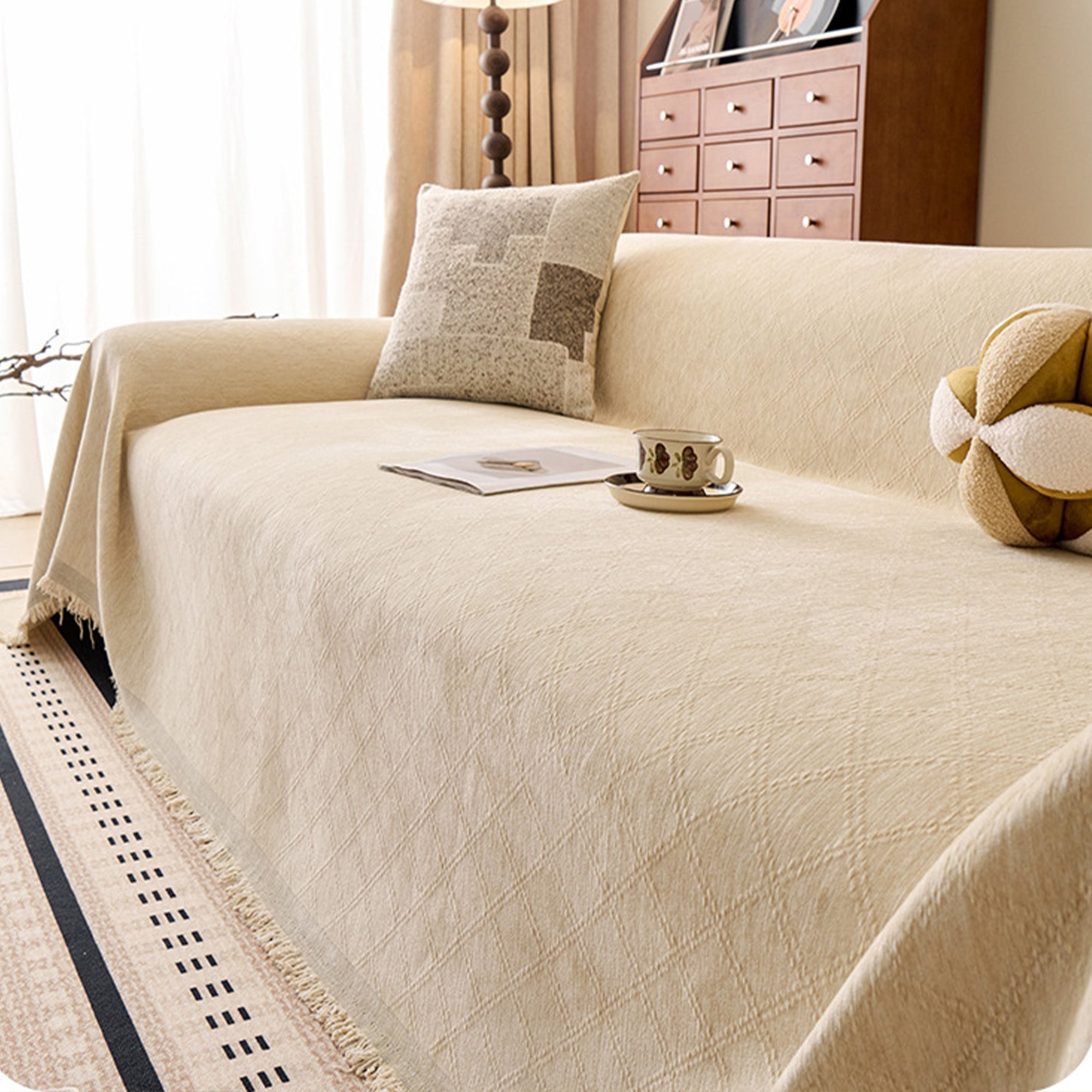 Thickened Chenille Anti Scratch Washable Sofa Cover