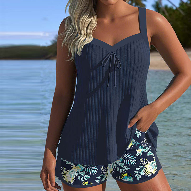 Cassandra | Women's Tankini Bathing Suit with Tummy Control & Beach Shorts | Stylish Comfort for Confident Swimming