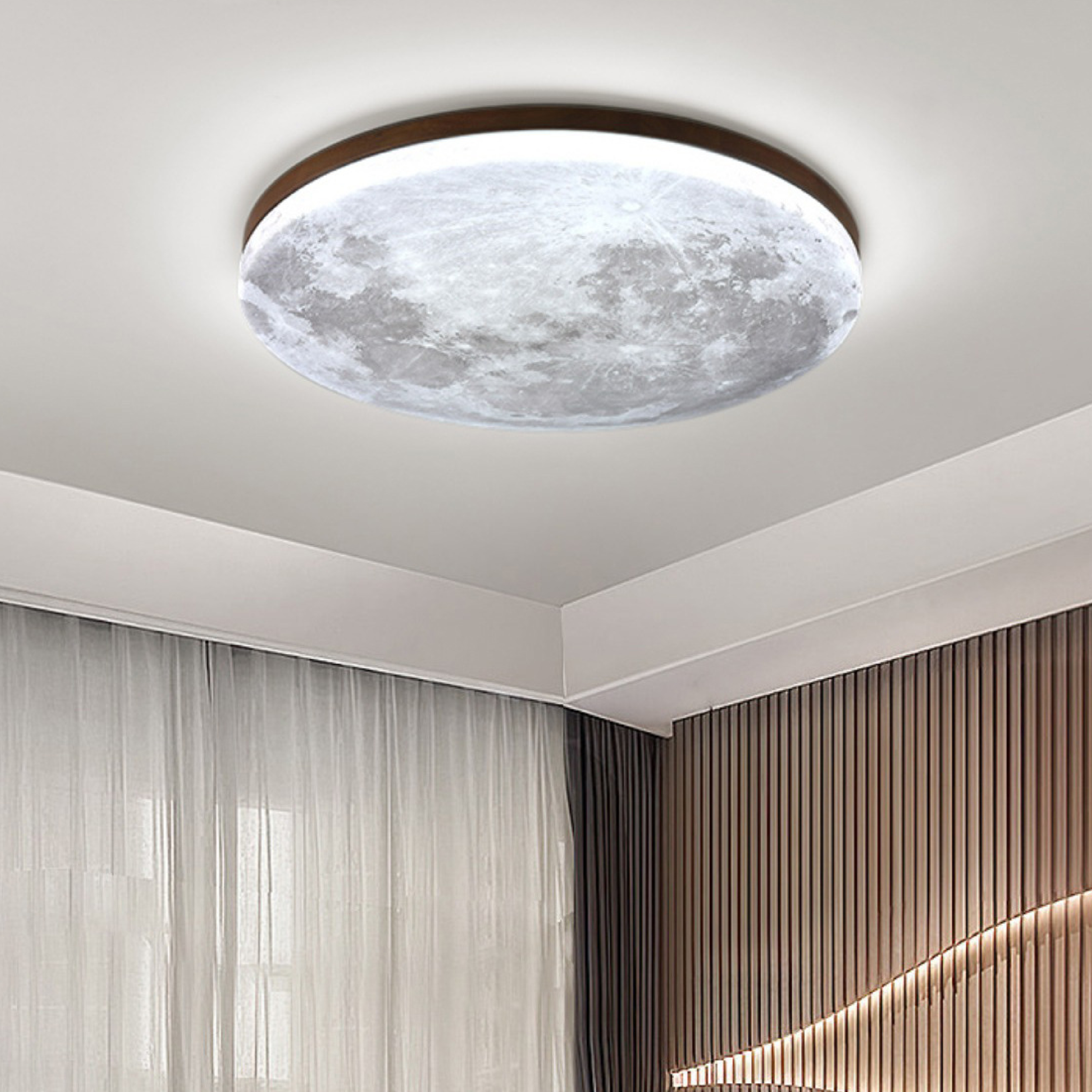 Celestial Glow | Flush Mount Ceiling Light with Adjustable Luminance | Modern Design for Elegant Ambiance