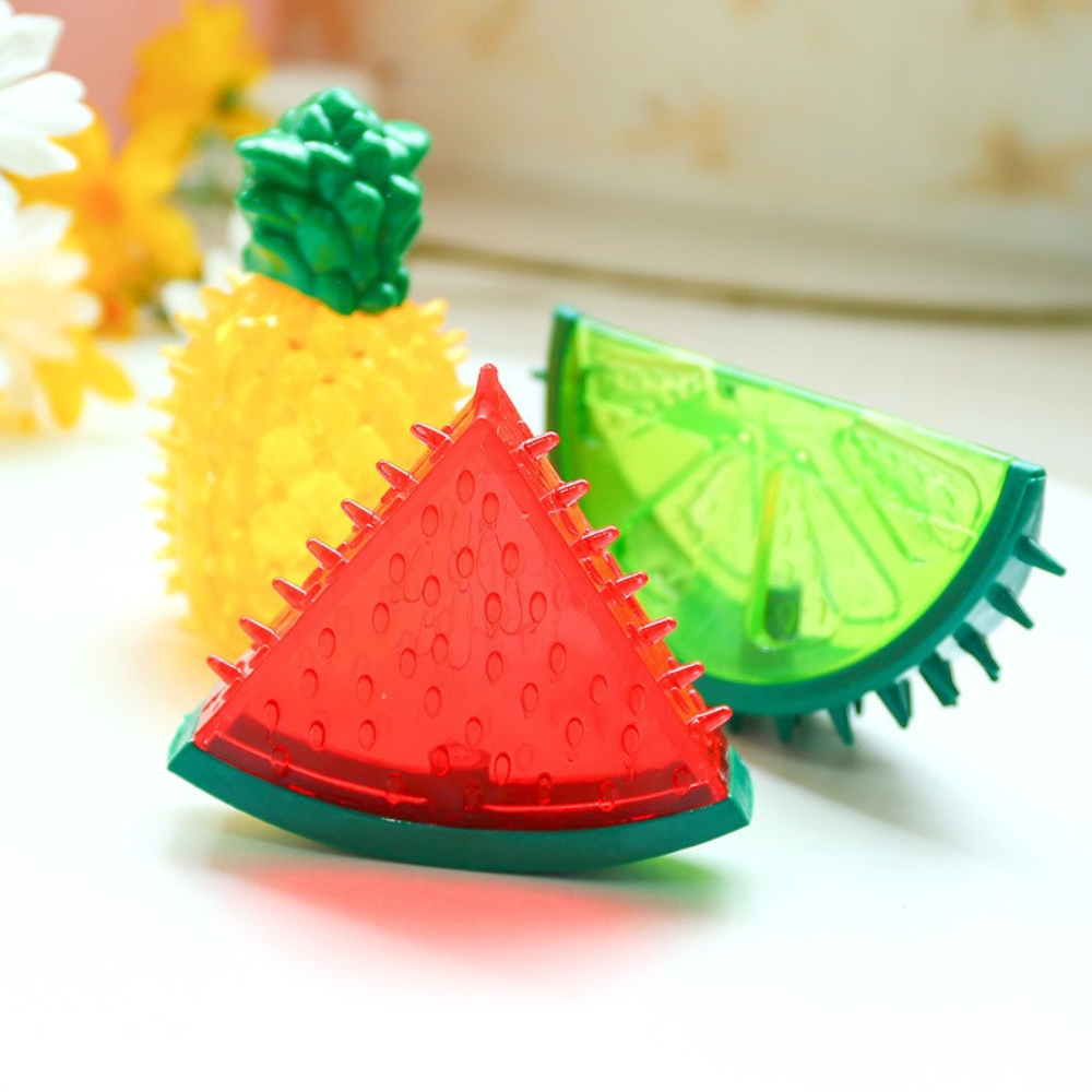 Chill Paws | Cooling Pet Chew Toy with Fruit Shapes & Hydration Boost | Durable Design for Summer Fun