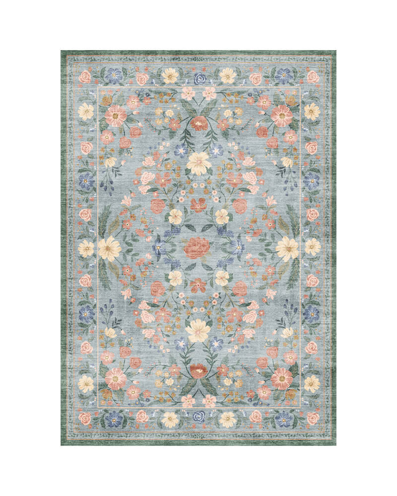 Chloris | Washable Area Rug with Non-Slip Backing | Eco-Friendly Design for Comfort and Safety