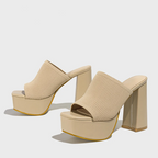 Cinnamon | Women's Platform Sandals with Soft Cushioning | Stylish Footwear for All-Day Comfort