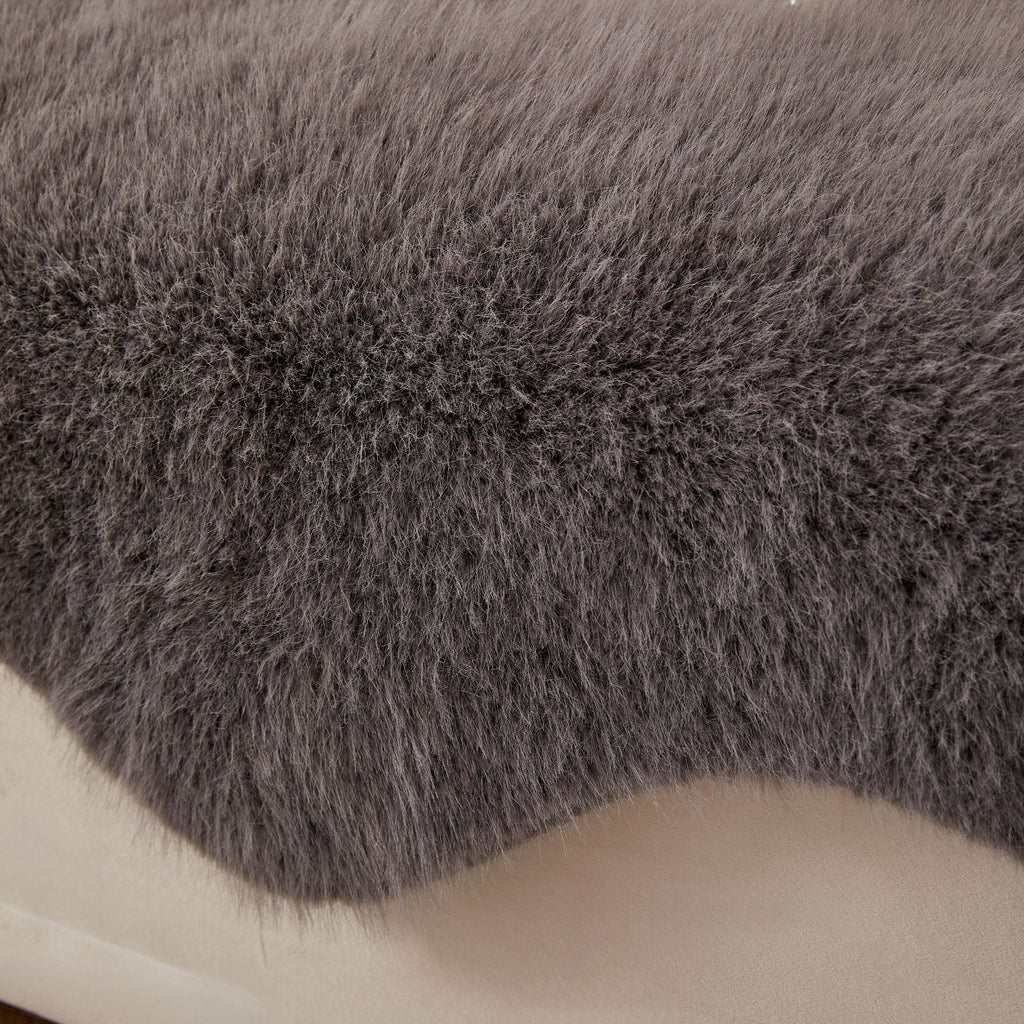 Ultra Soft Scandinavian Fluffy Sofa Cover for Cozy Modern Living