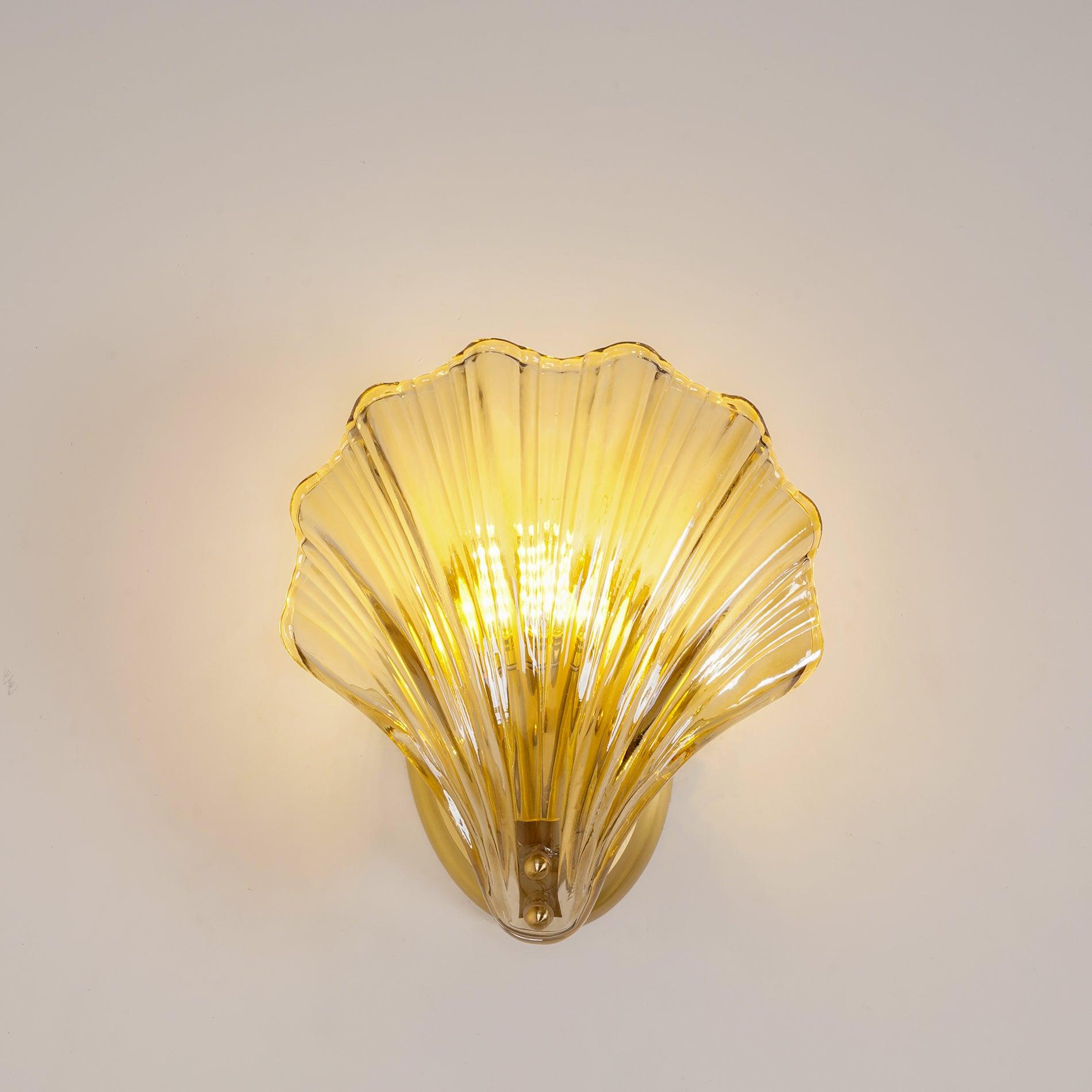 Coastal Elegance | Wall Sconce Light with Elegant Shell Design | Soft Ambient Glow for Serene Spaces