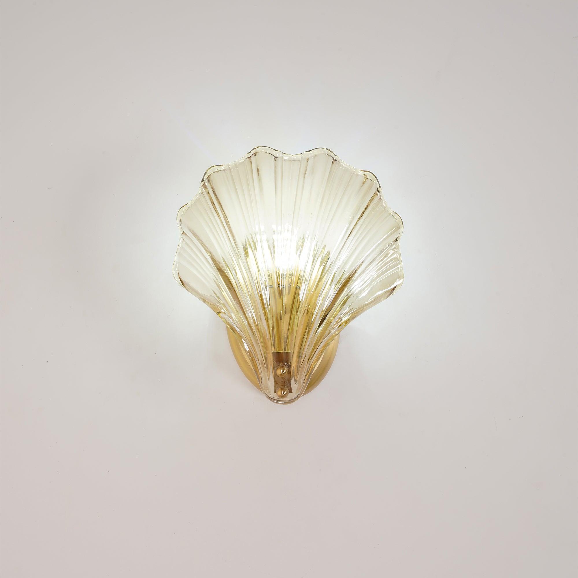 Coastal Elegance | Wall Sconce Light with Elegant Shell Design | Soft Ambient Glow for Serene Spaces
