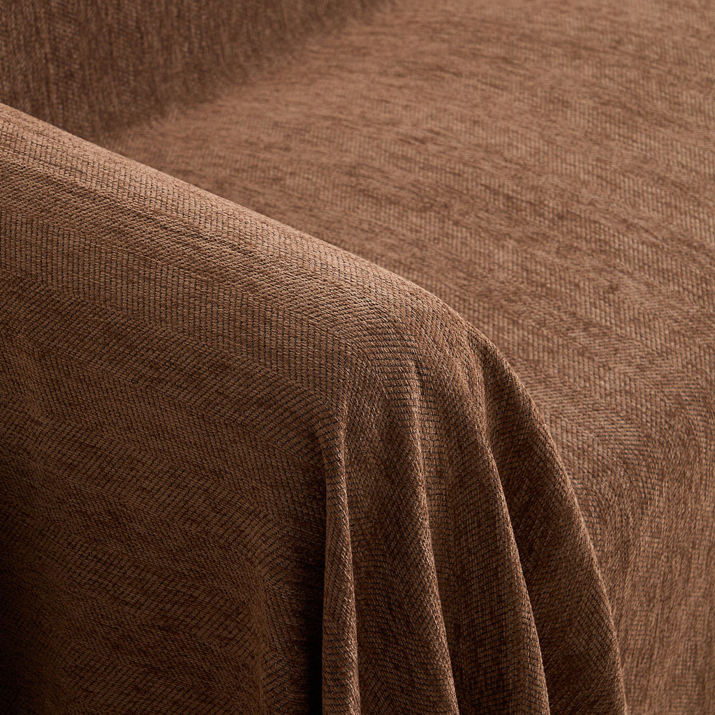 Herringbone Tassel Chenille Sofa Cover for Pet Friendly Homes