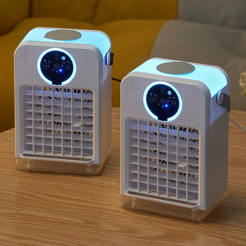 Compact Misting Fan | Touchscreen Control with Adjustable Speed | Portable Cooling Solution for Personalized Comfort