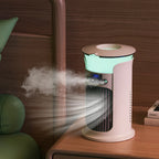 Compact Portable Air Conditioner | Mini Cooling Fan with Humidifier & LED Light | Ideal for Indoor Comfort