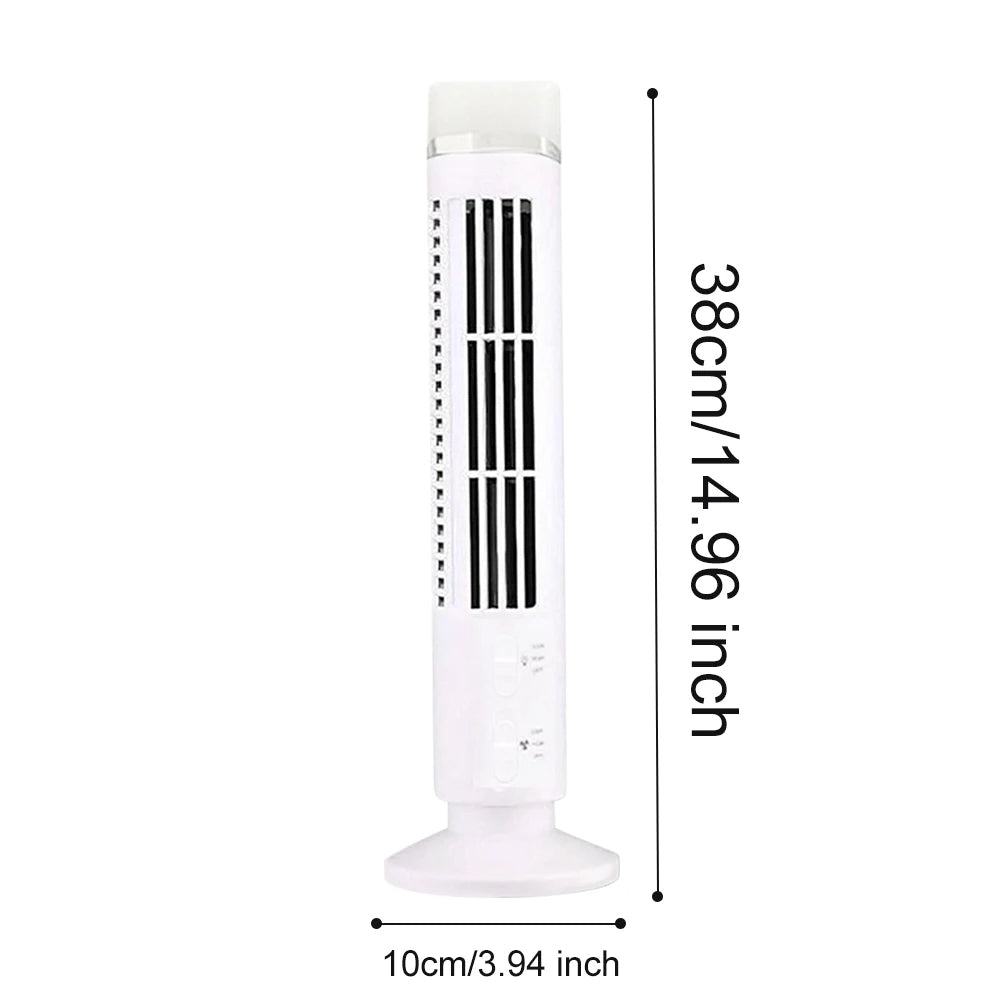 Compact USB Bladeless Portable Air Conditioner with Adjustable Cooling | Modern Design for Personal Comfort