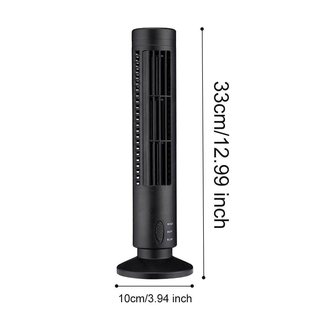 Compact USB Bladeless Portable Air Conditioner with Adjustable Cooling | Modern Design for Personal Comfort