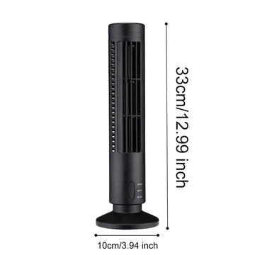 Compact USB Bladeless Portable Air Conditioner with Adjustable Cooling | Modern Design for Personal Comfort