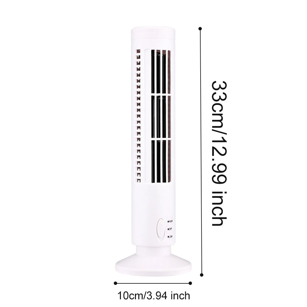 Compact USB Bladeless Portable Air Conditioner with Adjustable Cooling | Modern Design for Personal Comfort
