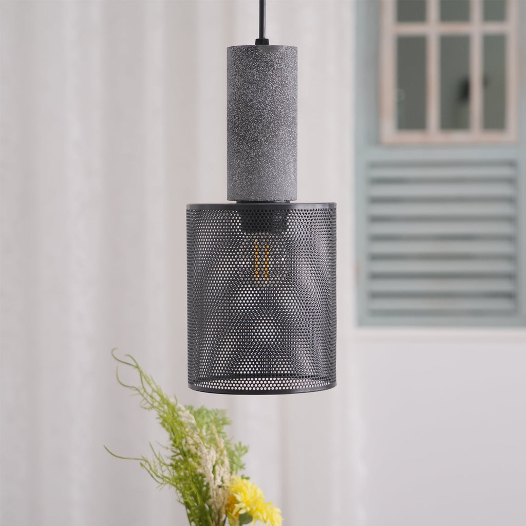 Concrete Pendant Light Industrial Ceiling Lamp