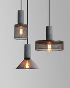 Concrete Pendant Light Industrial Ceiling Lamp