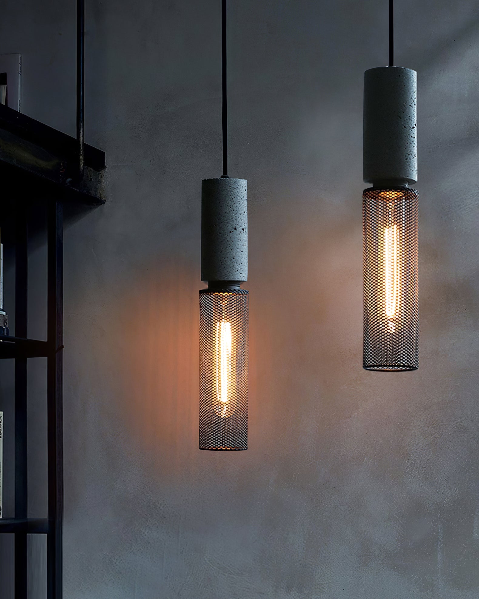 Concrete Pendant Light Industrial Ceiling Lamp