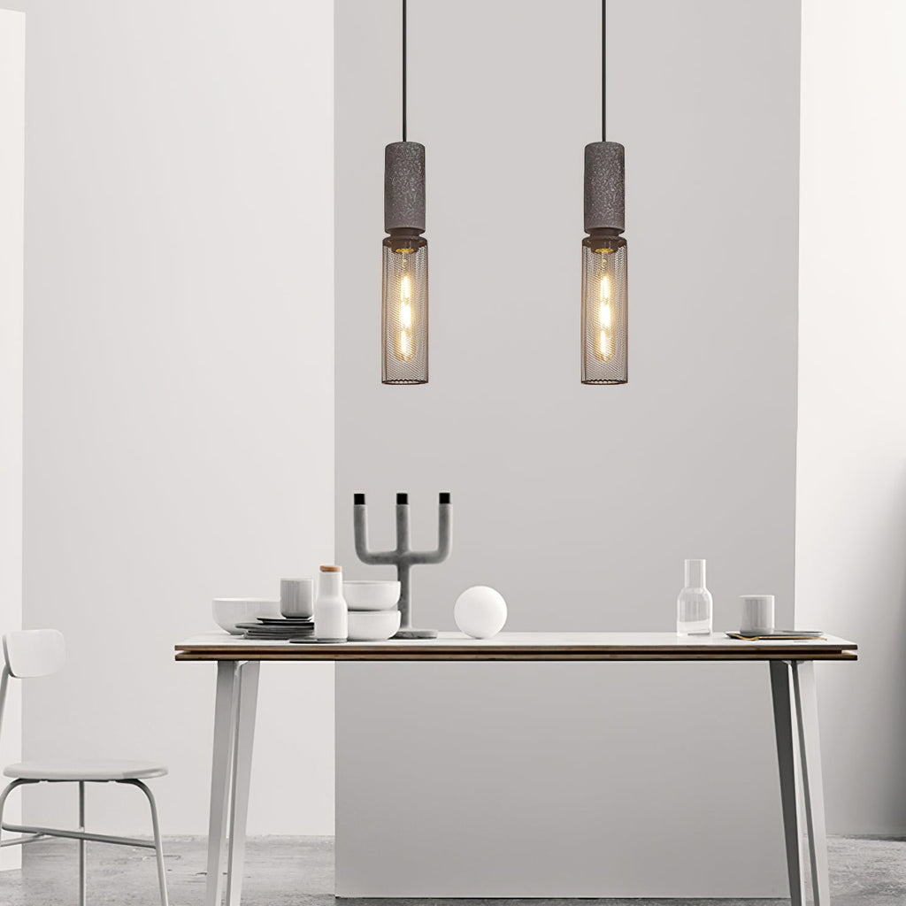 Concrete Pendant Light Industrial Ceiling Lamp