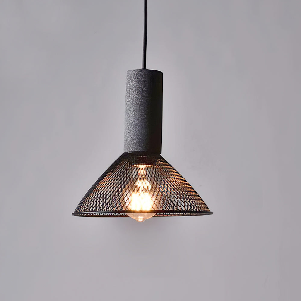 Concrete Pendant Light Industrial Ceiling Lamp