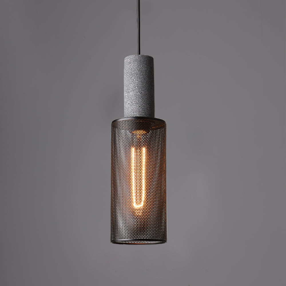 Concrete Pendant Light Industrial Ceiling Lamp