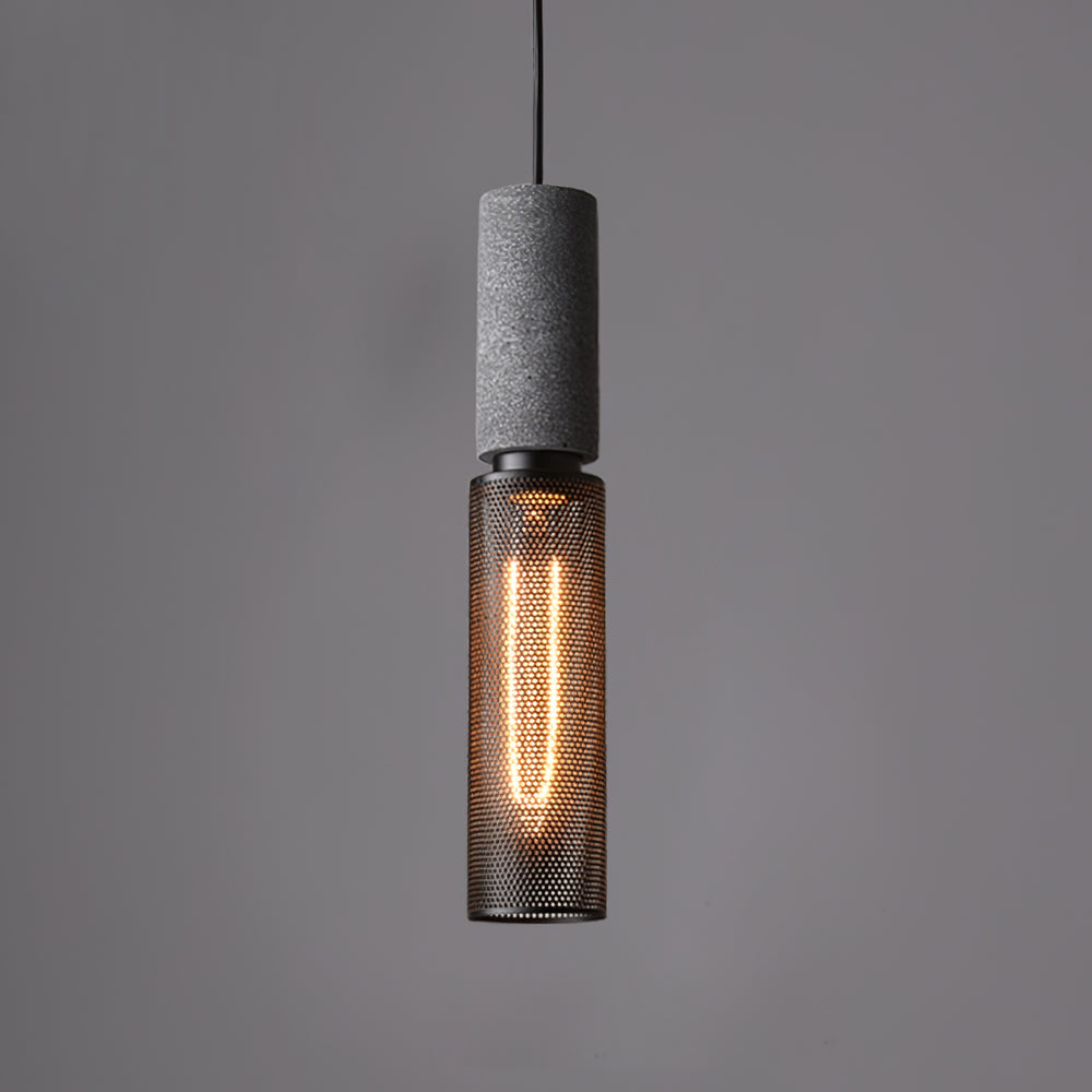 Concrete Pendant Light Industrial Ceiling Lamp